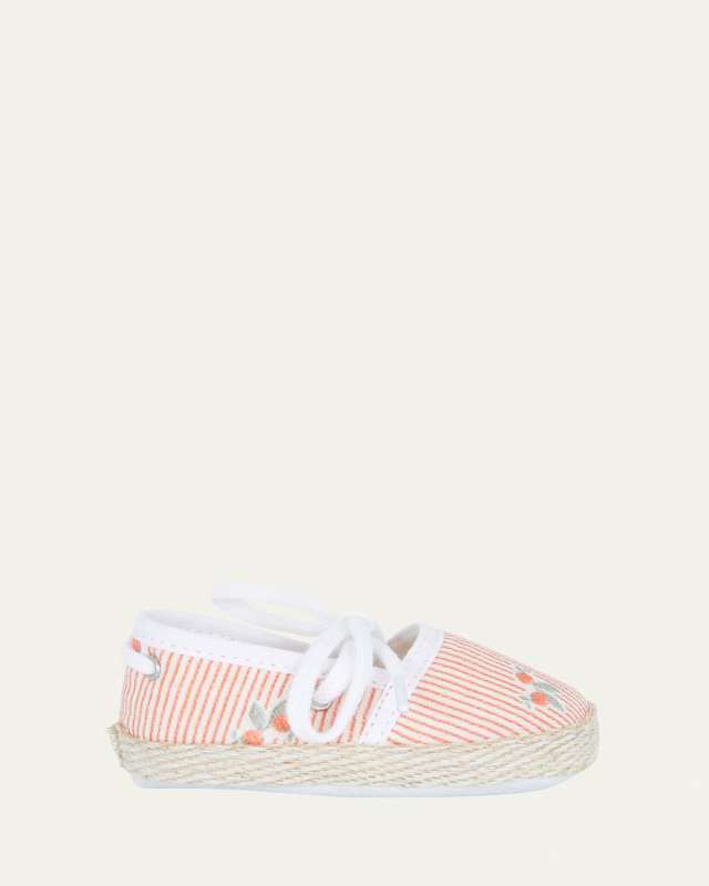Girl's Striped Slippers, Baby